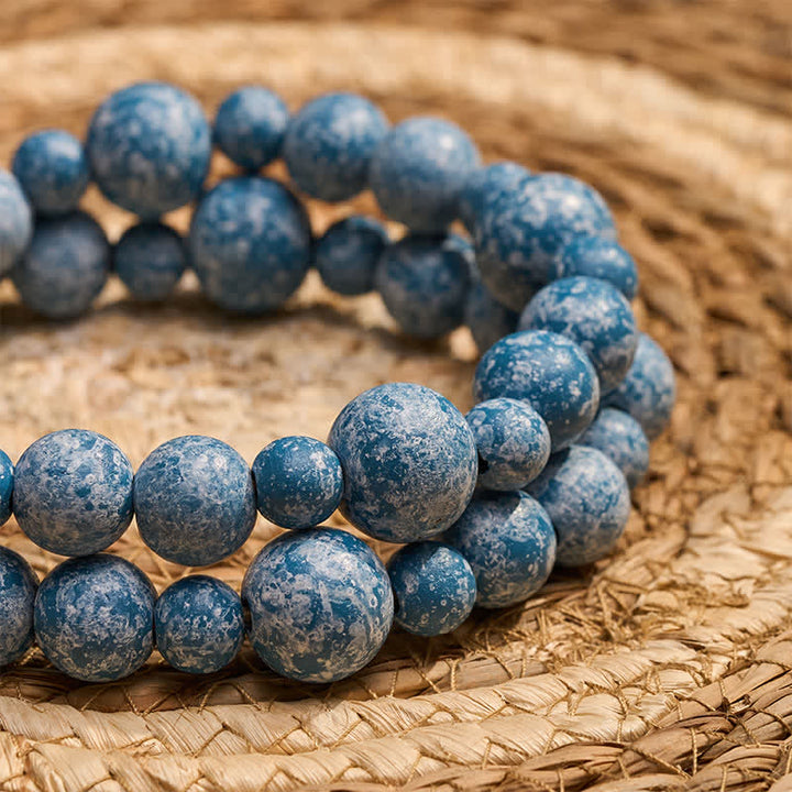 Buddha Stones Adorno colgante rústico de madera con doble borla y cuentas para un estilo de vida consciente. - image 23