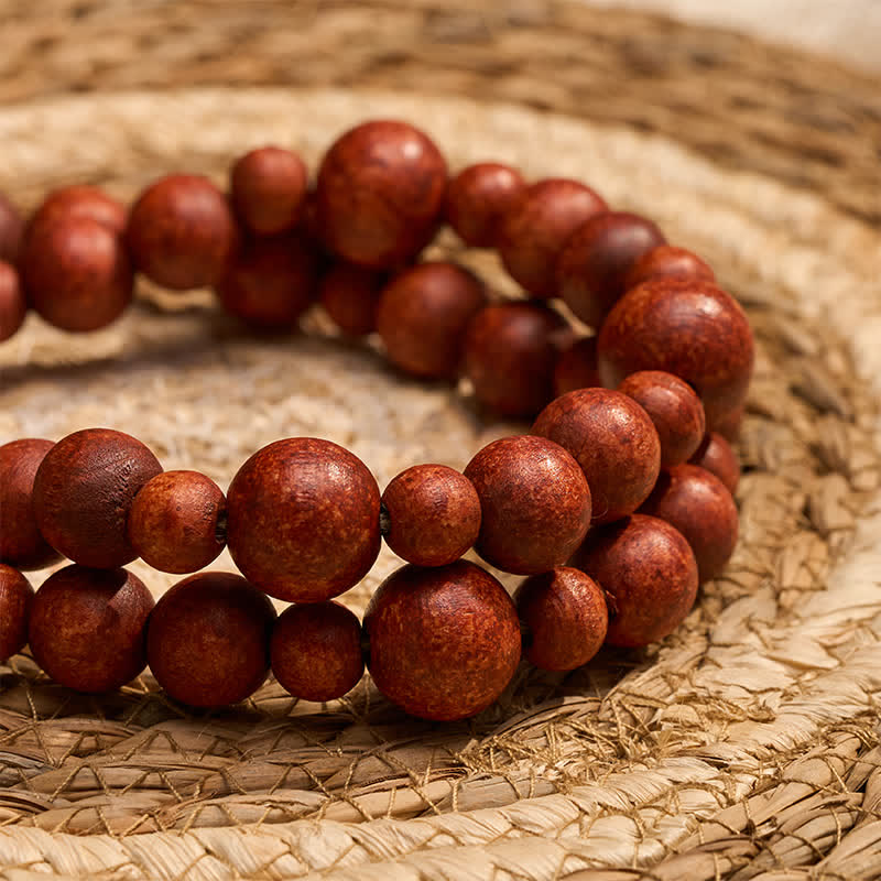 Buddha Stones Adorno colgante rústico de madera con doble borla y cuentas para un estilo de vida consciente. - image 15