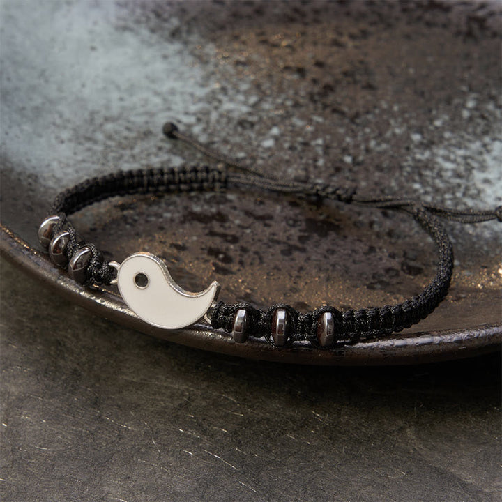 Buddha Stones 2 pulseras ajustables para parejas con diseño Yin Yang y hematita. - image 15