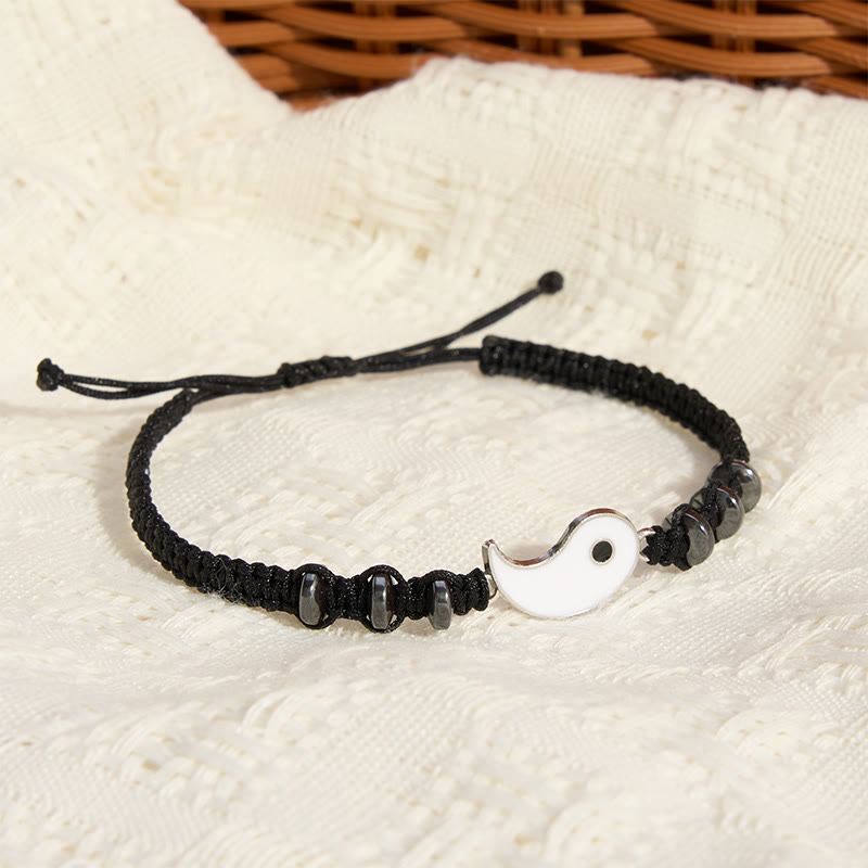 Buddha Stones 2 pulseras ajustables para parejas con diseño Yin Yang y hematita. - image 13