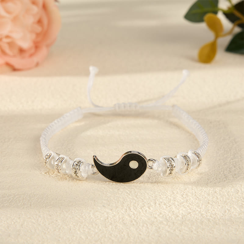 Buddha Stones 2 pulseras ajustables para parejas con diseño Yin Yang y hematita. - image 8