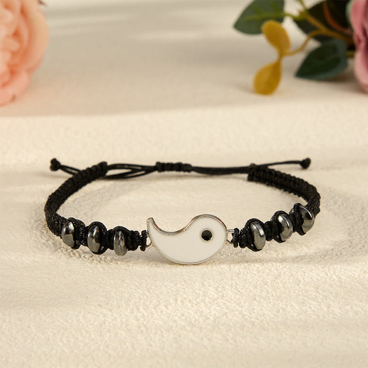 Buddha Stones 2 pulseras ajustables para parejas con diseño Yin Yang y hematita. - image 12
