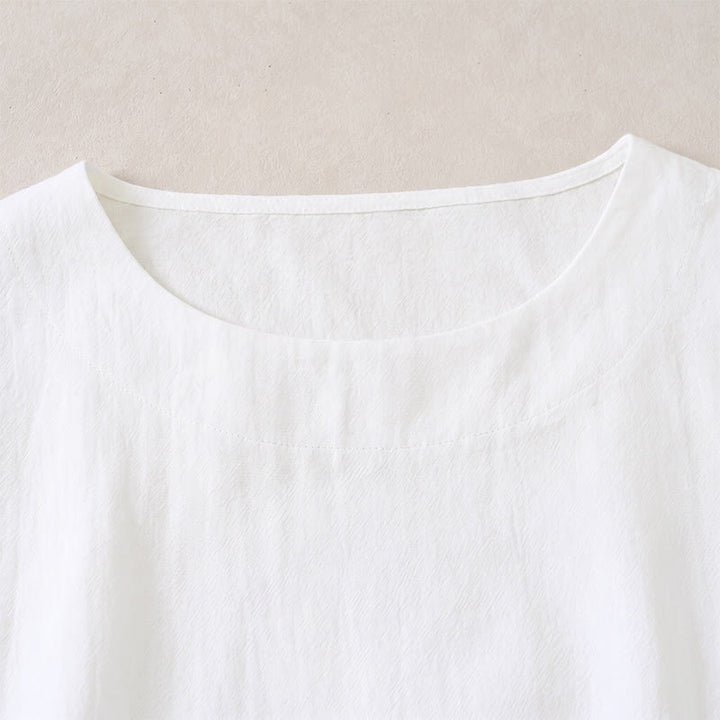 Buddha Stones Camiseta de manga larga de algodón para mujer, estilo casual de primavera y otoño, con cuello redondo. - image 13