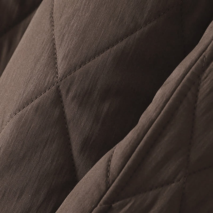 Buddha Stones Pantalones tobilleros geométricos casuales de invierno con cordón ajustable para mujer, de pierna recta y con bolsillos. - image 8