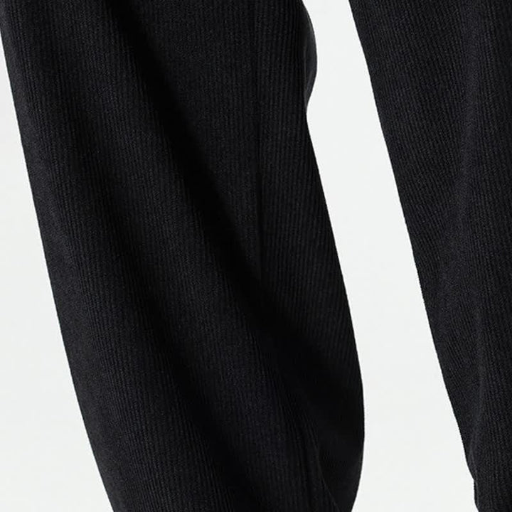Buddha Stones Pantalones tobilleros de pana de corte recto con cordón ajustable, estilo boho casual para otoño/invierno, para hombre, con bolsillos. - image 25