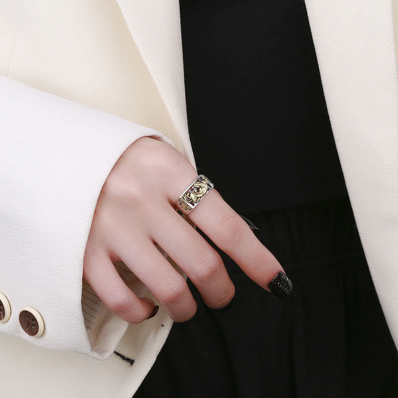 Anillo ajustable de plata de ley 925 PiXiu Suerte Riqueza - image 3