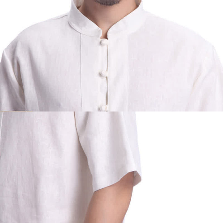 Conjunto de ropa de lino y algodón para hombre con Buddha Stones, meditación espiritual zen y práctica de oración - image 14