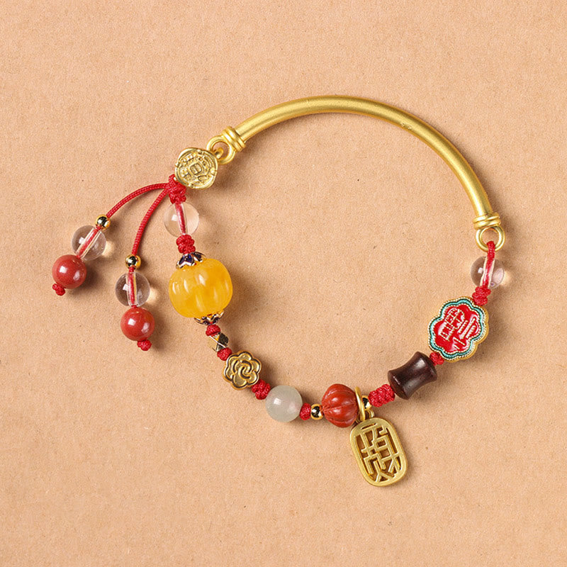Pulsera tibetana de la suerte de la felicidad de la fortuna de las nubes auspiciosas