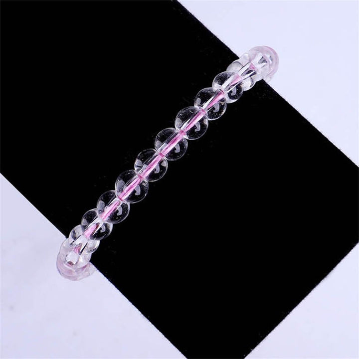 Pulsera ajustable de hilo trenzado con cuentas de vidrio hechas a mano