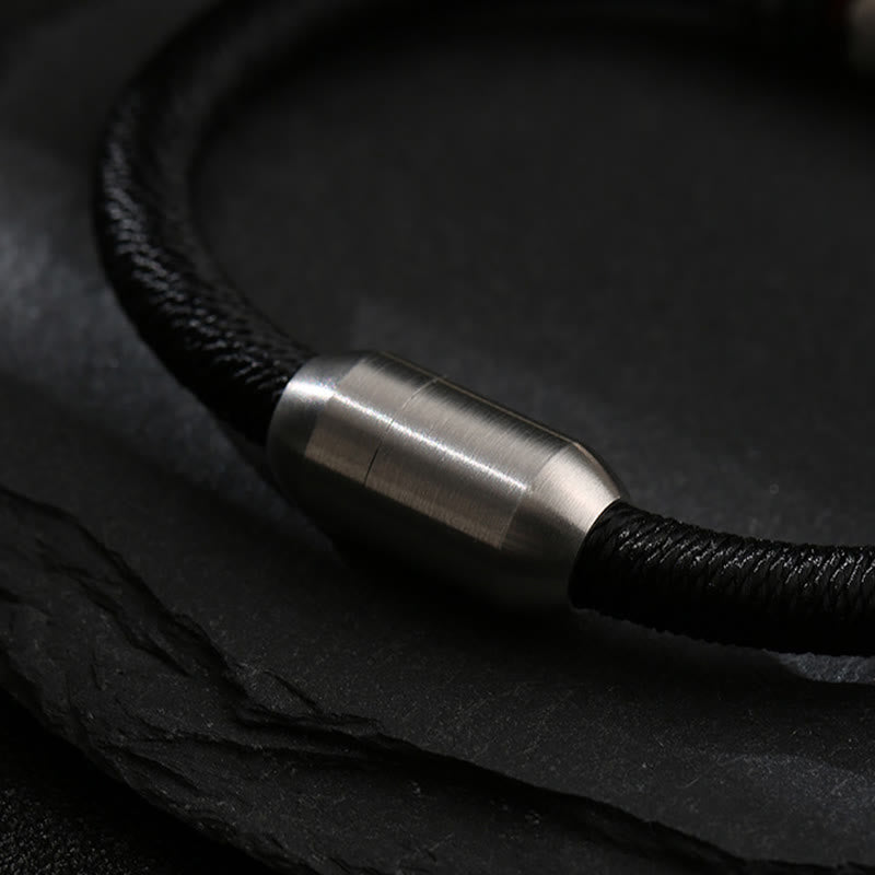 Pulsera con hebilla magnética de plata de ley 999 con Buddha Stones Om Mani Padme Hum Peace - image 4