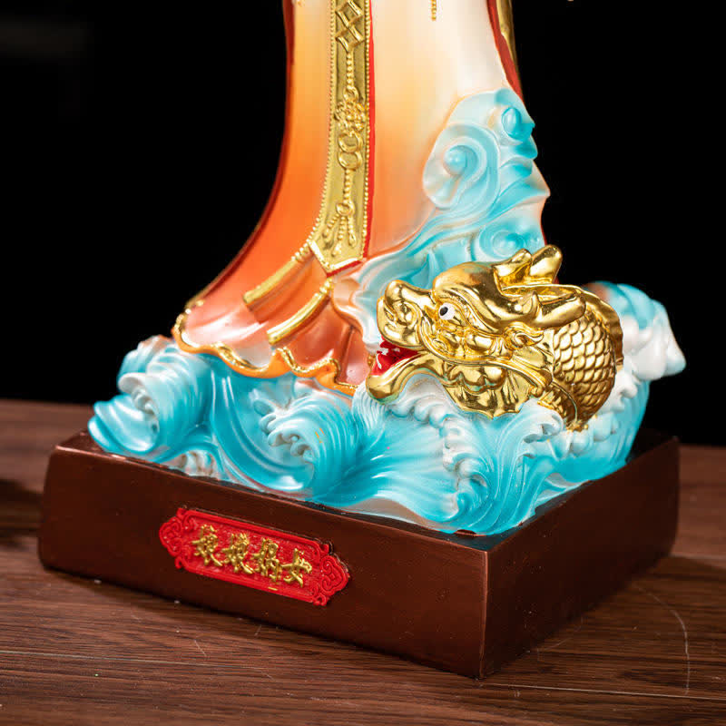 Estatua de resina de protección Bodhisattva Nuwa decoración del hogar