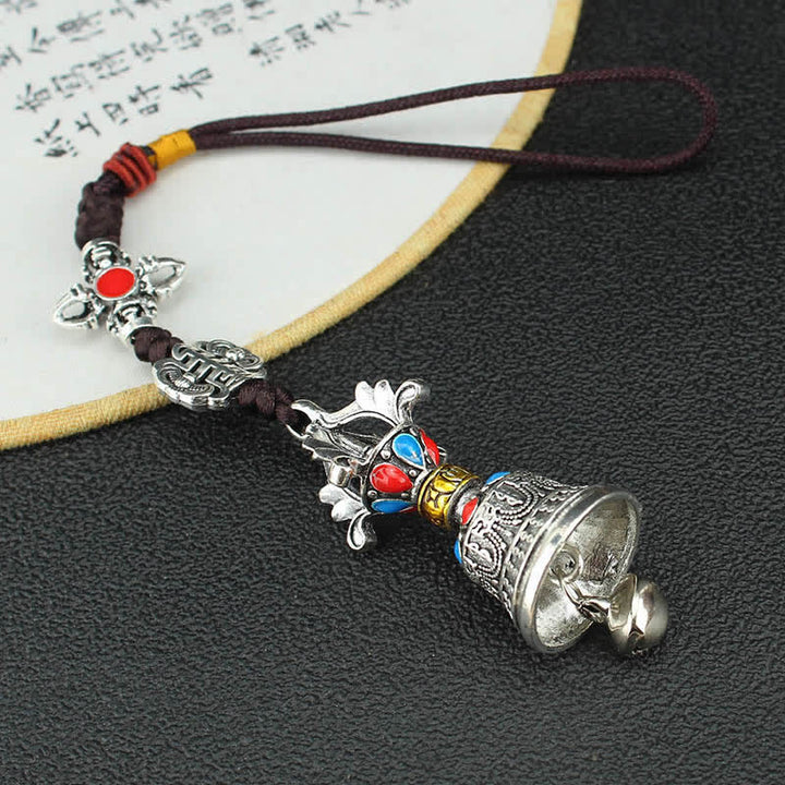 Tíbet Om Mani Padme Hum Vajra Dorje Decoración espiritual para colgar en el coche
