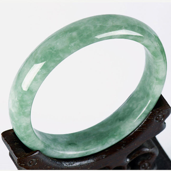 Pulsera de prosperidad de jade natural con Buddha Stones
