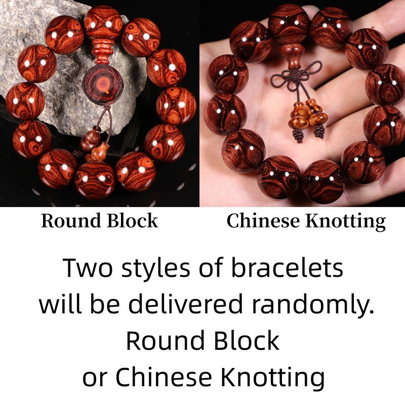 Pulsera cálida de palisandro tibetano con Buddha Stones (tipo aleatorio) - image 2