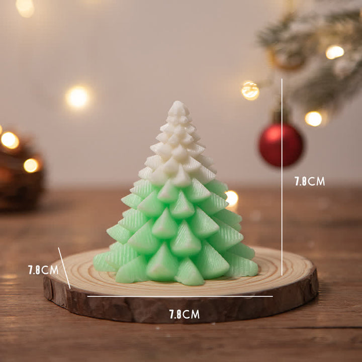 Regalo de vela de cera de soja perfumado árbol de Navidad para amigos de la familia