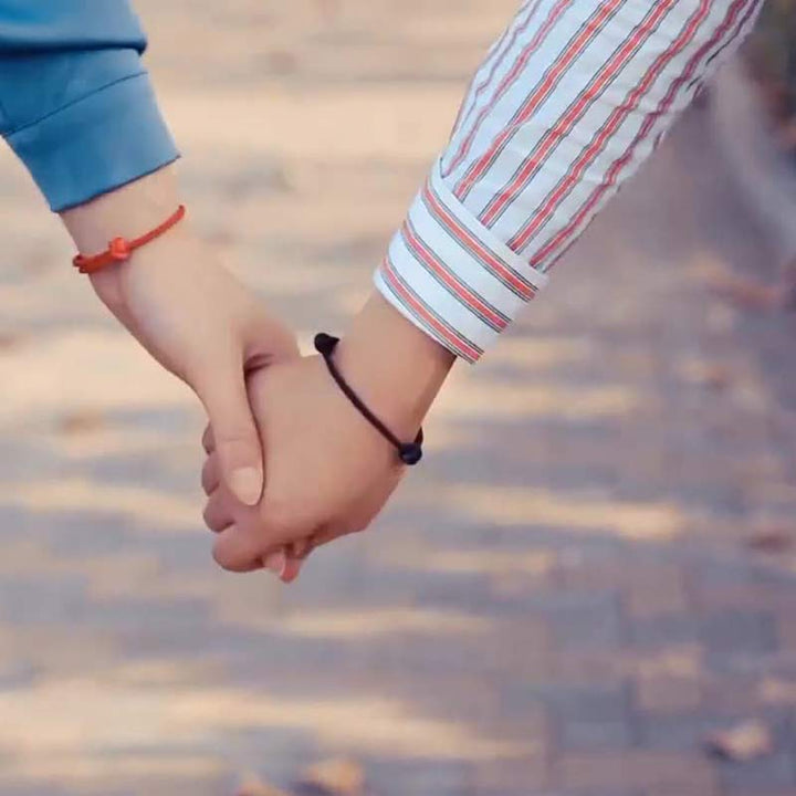 Trae buena suerte hilo rojo Jade fortuna nudo trenzado pulsera de pareja