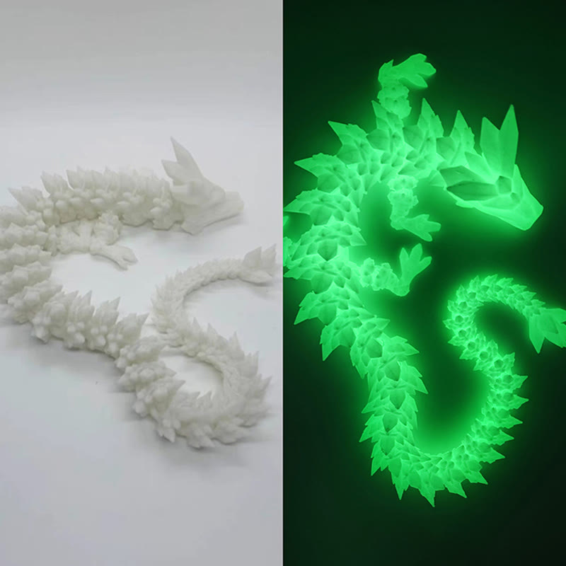 Buddha Stones , dragón luminoso impreso en 3D, para la suerte y el éxito, decoración del hogar. - Dragón Verde Luminoso 60cm - image 18