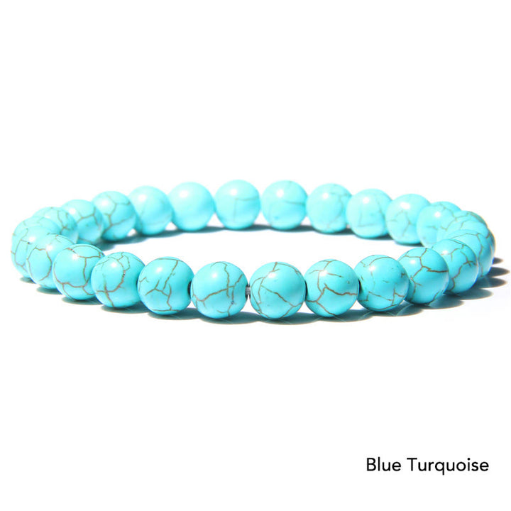 Pulsera con cuentas de equilibrio de cristal de piedra de ágata natural
