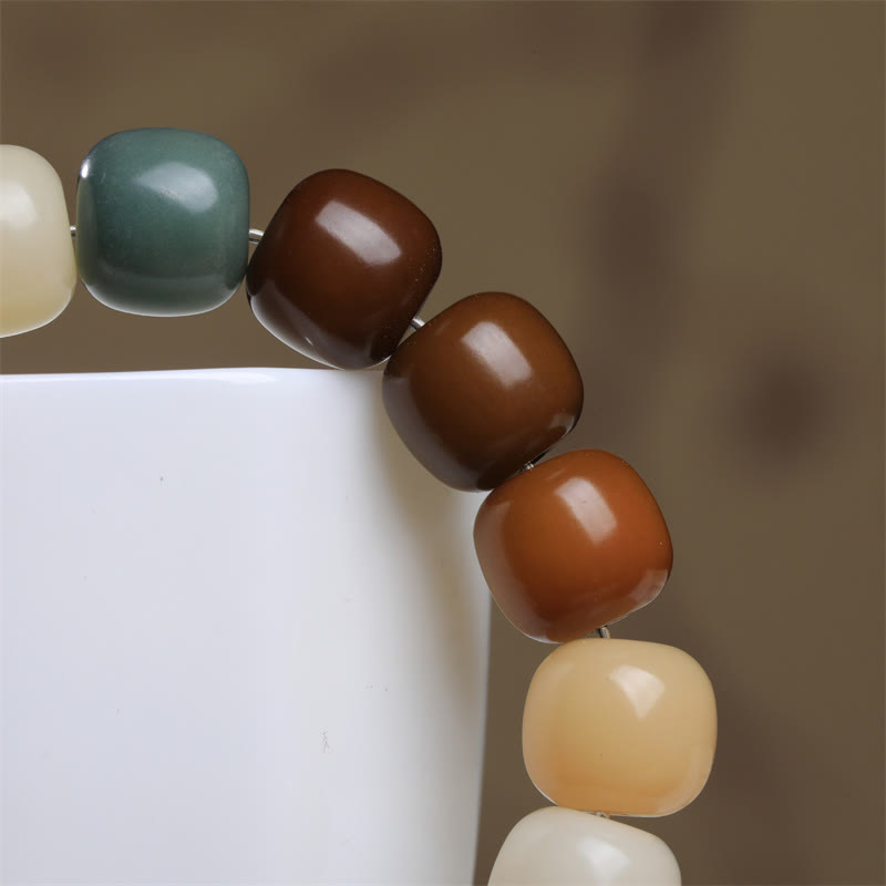 Buddha Stones con semillas de Bodhi multicolor para mantener alejados a los malos espíritus