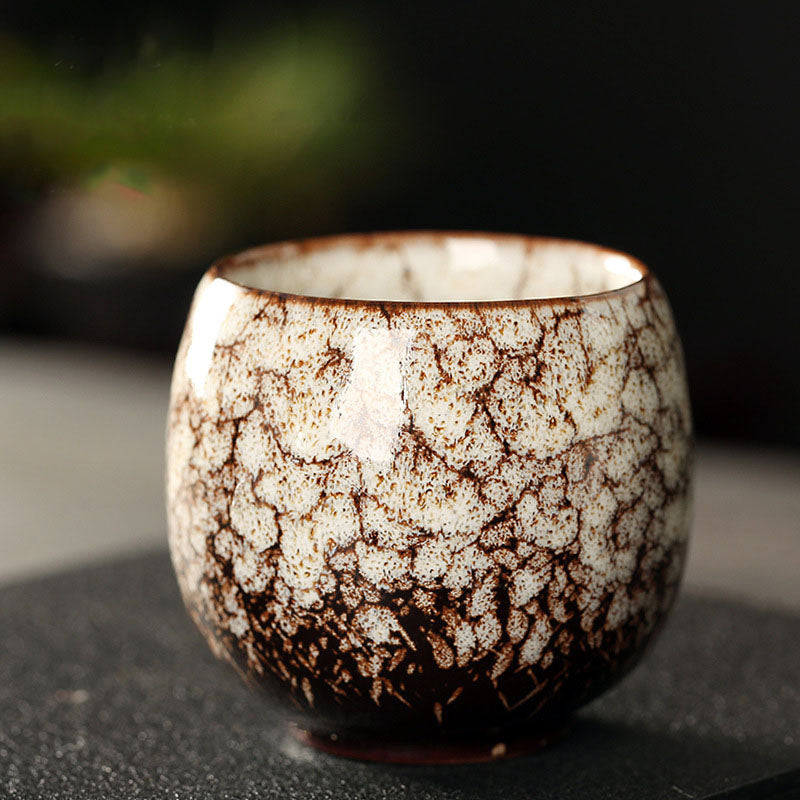 Buddha Stones Simple multicolor cambio de horno chino Jianzhan taza de té de cerámica Kung Fu taza de té 110ml