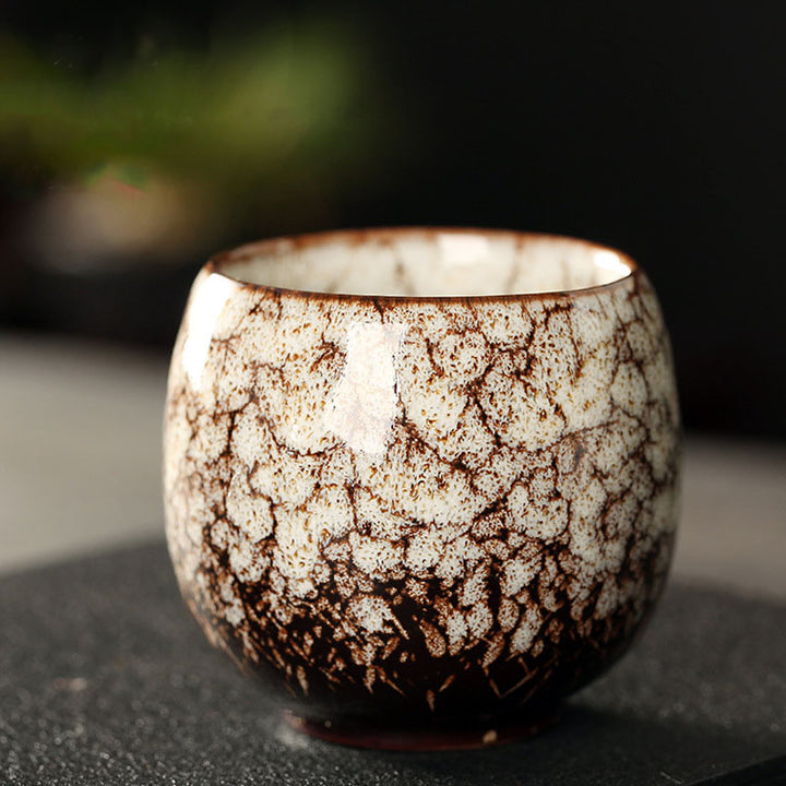Buddha Stones Simple multicolor cambio de horno chino Jianzhan taza de té de cerámica Kung Fu taza de té 110ml