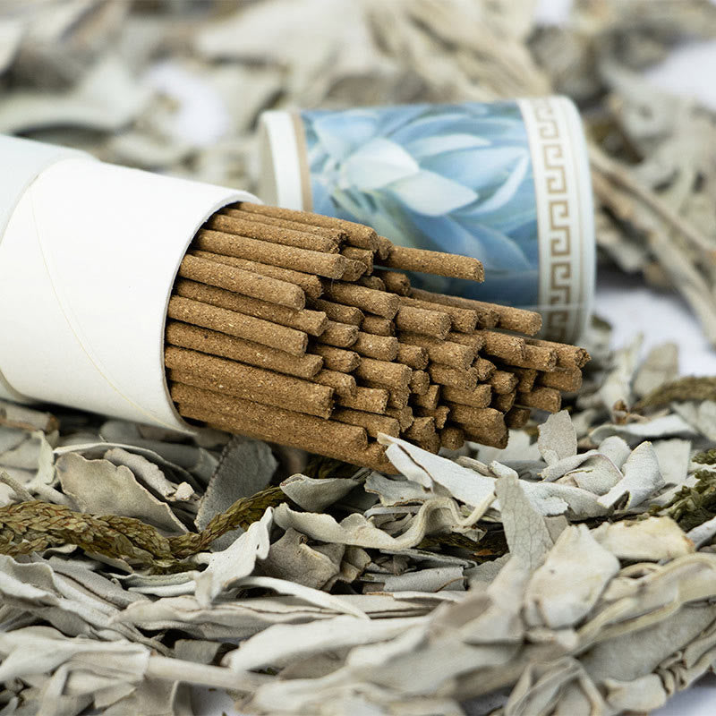 Incienso de Salvia Blanca Purificar Meditación Curativa Varitas de Incienso de Salvia de California