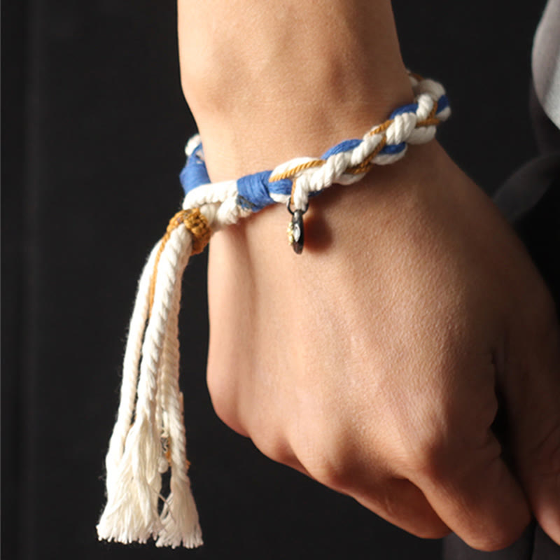 Pulsera de la suerte hecha a mano con Buddha Stones del Tíbet Zakiram diosa de la riqueza Thangka