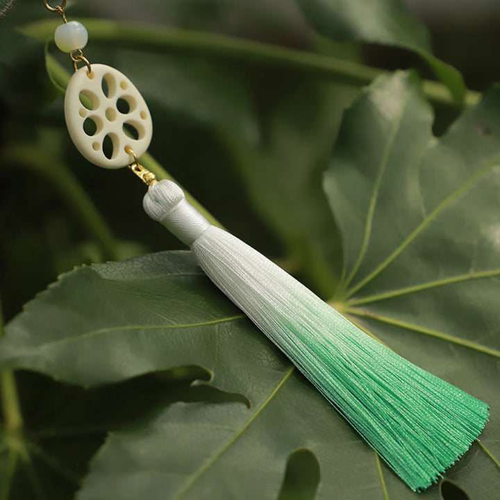 Buddha Stones suerte bordado loto Koi pez conejo flor Hanfu bolso bandolera bolso de hombro