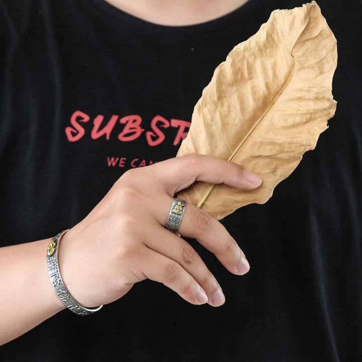 Anillo ajustable de la suerte de la riqueza de Buda Natal del zodiaco chino de Buddha Stones de Buda