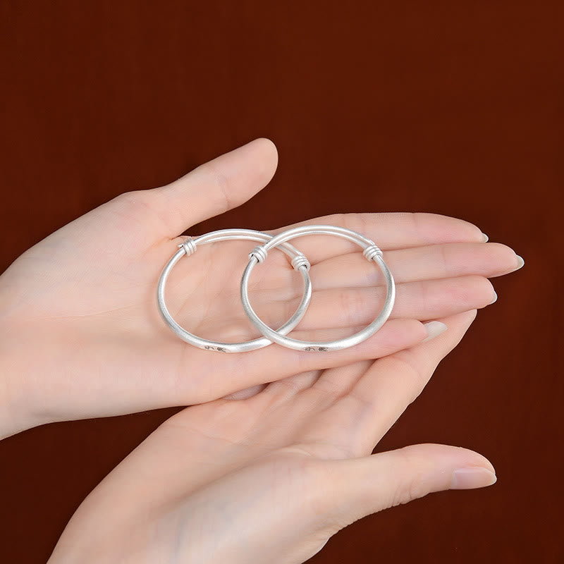 Pulsera para niños con Buddha Stones de plata de ley 999, protección de la paz y la alegría