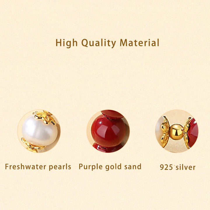 Juego de joyas de plata de ley 925 con Buddha Stones, perlas de cinabrio naturales, colgante, pulsera, pendientes