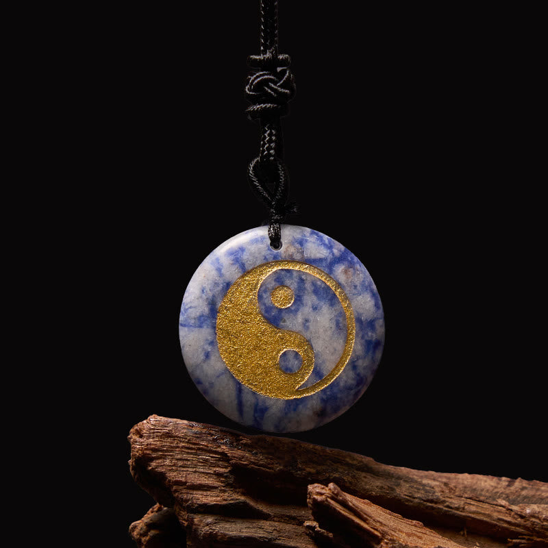 Buddha Stones, varios cristales, amatista, ojo de tigre, Aventurina verde, Yin Yang, collar espiritual, colgante