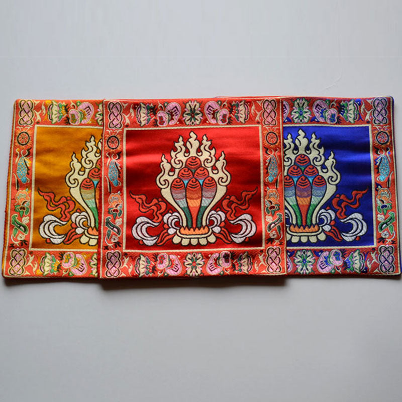 Buddha Stones Oración Alfombra De Altar Meditación Curativa Símbolos Propicios Vajra