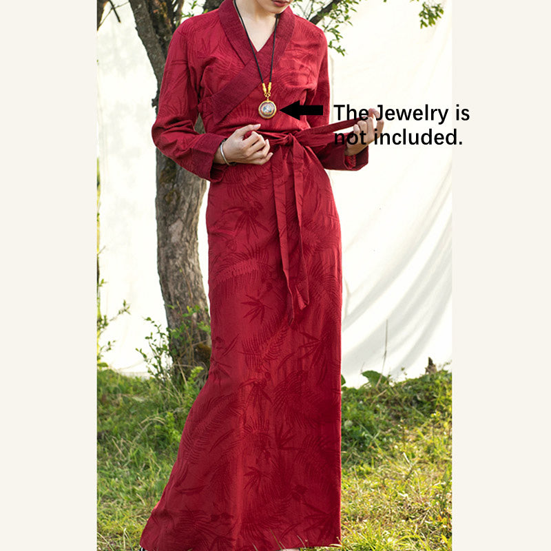 Vestido tibetano con Buddha Stones, vestido largo de Lhasa, vestido largo, ropa de mujer