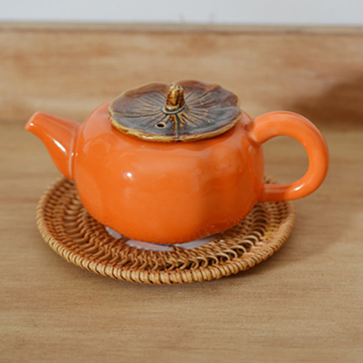 Posavasos de cerámica con estampado de flores, tapete para taza de té