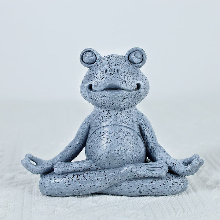 Decoración Zen Meditando Perro Gato Rana