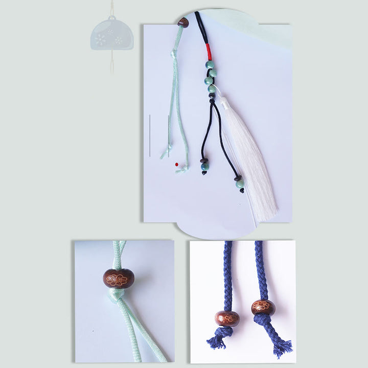 Bolso de hombro de lona con flores bordadas hechas a mano con Buddha Stones - image 13