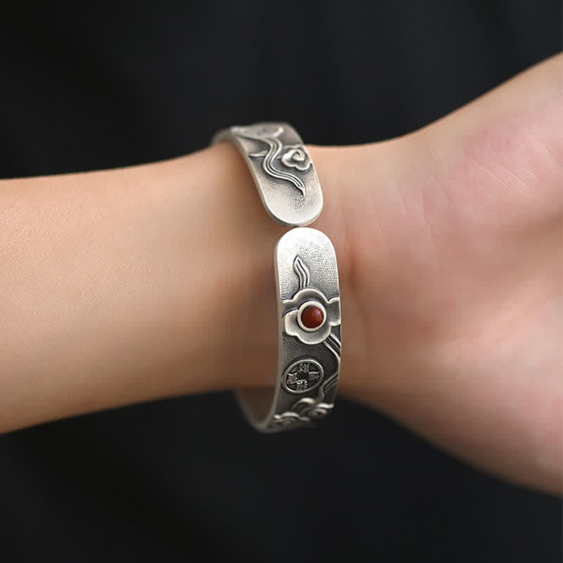 Pulsera tibetana PiXiu de cobre con monedas y riqueza, brazalete ajustable
