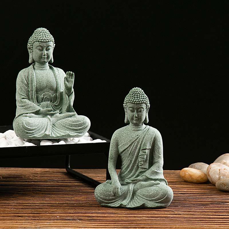 Estatua tibetana de meditación, contemplación, Buda, serenidad, compasión, decoración