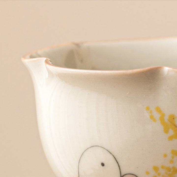 Buddha Stones pintadas a mano, taza de té de cerámica con conejo Osmanthus pequeño, taza de té de Kung Fu, 40ml