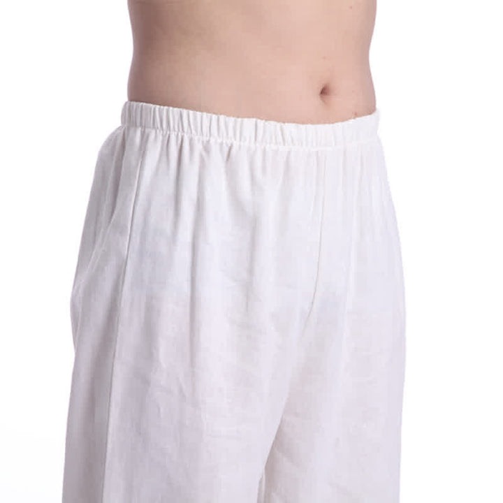 Conjunto de ropa de lino y algodón para hombre con Buddha Stones, meditación espiritual zen y práctica de oración - image 16