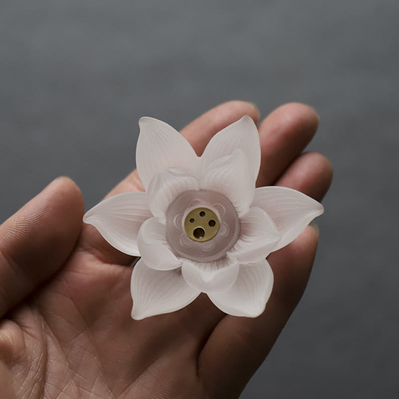 Quemador de incienso Mini Lotus Liuli Crystal Healing Meditation Stick