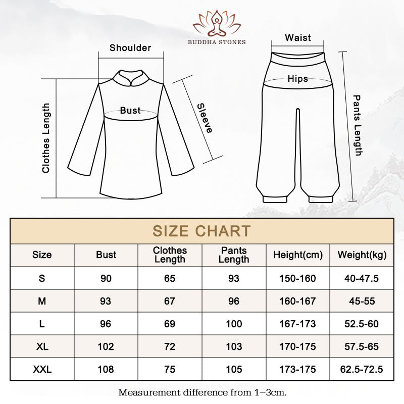 Conjunto de ropa de lino y algodón con diseño de cuello en V para mujer, uniforme de práctica Zen, Buddha Stones, Yoga, meditación y oración - image 18