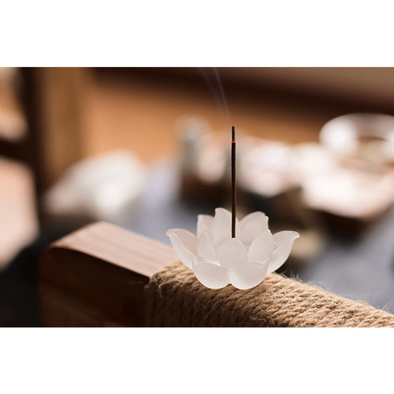 Quemador de incienso Mini Lotus Liuli Crystal Healing Meditation Stick
