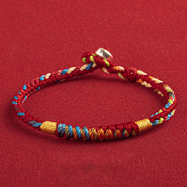 Pulsera multicolor con Buddha Stones &quot;Que estés seguro y afortunado en el próximo año&quot;