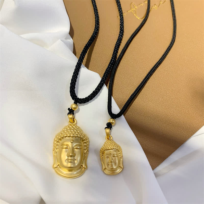 Colgante de collar de riqueza de cobre de Buda de oro - image 4