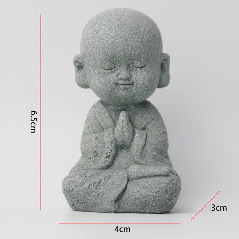 Buddha Stones meditación oración monje estatua de Buda serenidad decoración del hogar