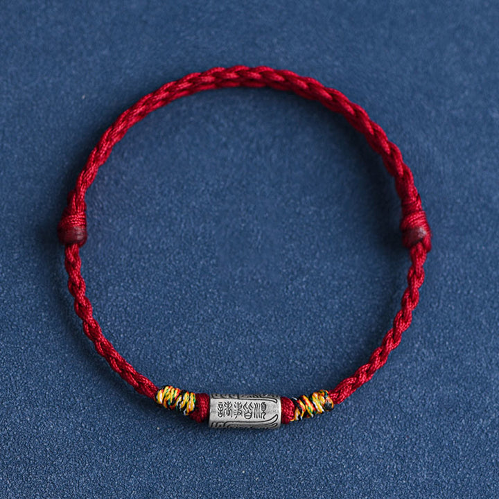 Pulsera tobillera de plata de ley 925 hecha a mano con Buddha Stones, todo va bien, diseño de protección y resistencia