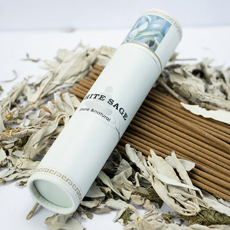 Incienso de Salvia Blanca Purificar Meditación Curativa Varitas de Incienso de Salvia de California