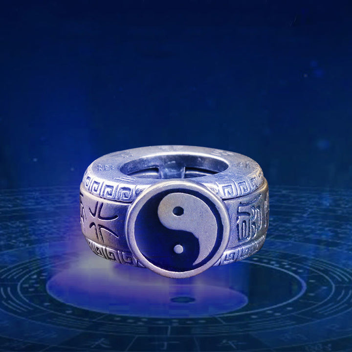 Pulsera de fuerza Yin Yang de concha blanca de obsidiana negra de plata de ley 925 con Buddha Stones